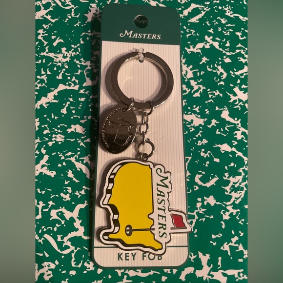 Masters Other - Masters Key Fob Masters Tournament Augusta National. USA Map yellow/ chrome